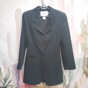 InWear B/W Striped Blazer size 6 w/ Shoulder Pads